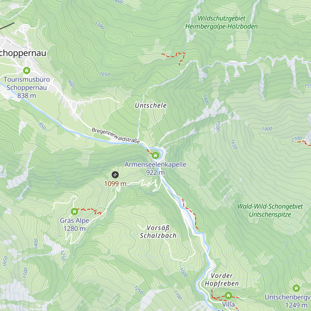 Armenseelenkapelle map
