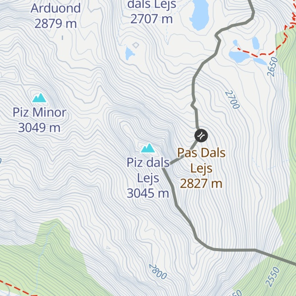 Map of Piz dals Lejs