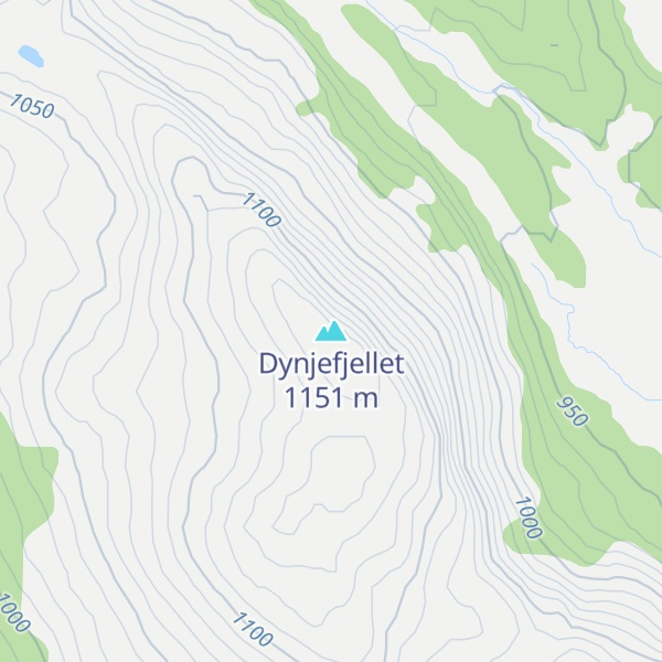 Map of Dynjefjellet