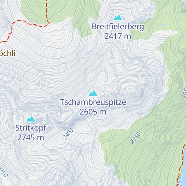 Map of Tschambreuspitze