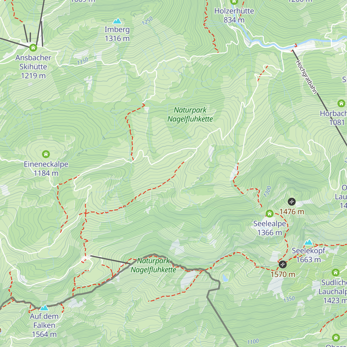 Berggasthof Oberstiegalpe map