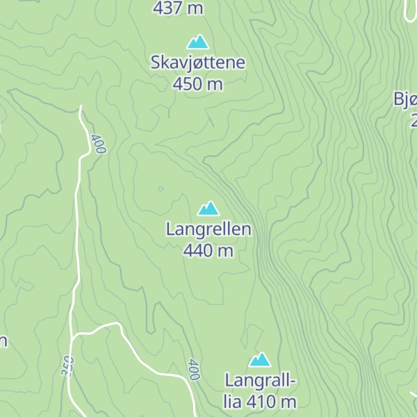 Map of Langrellen