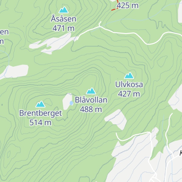Map of Blåvollan