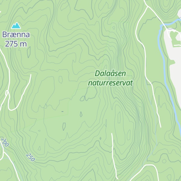 Map of Dalaåsen