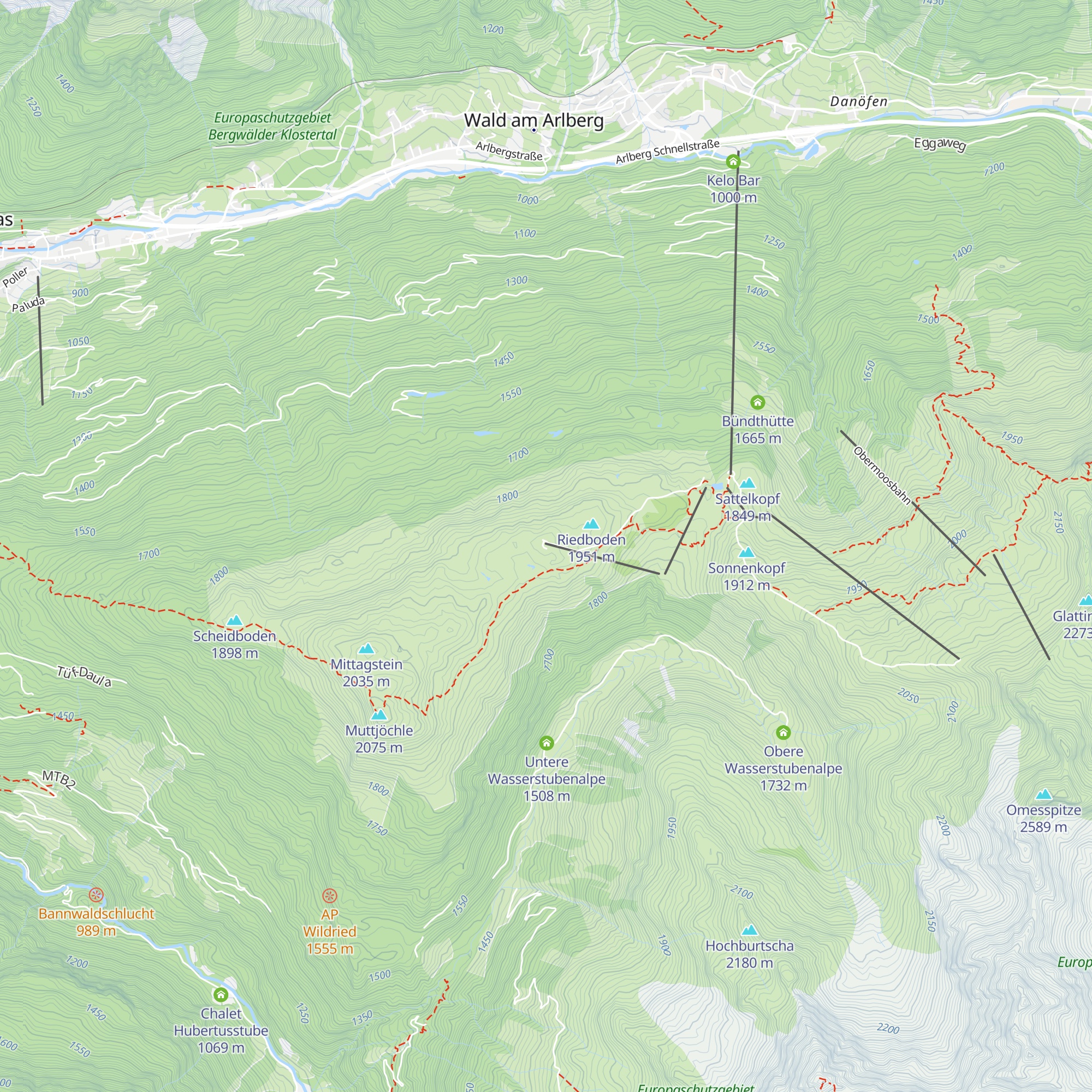 Bergrestaurant Muttjöchle map