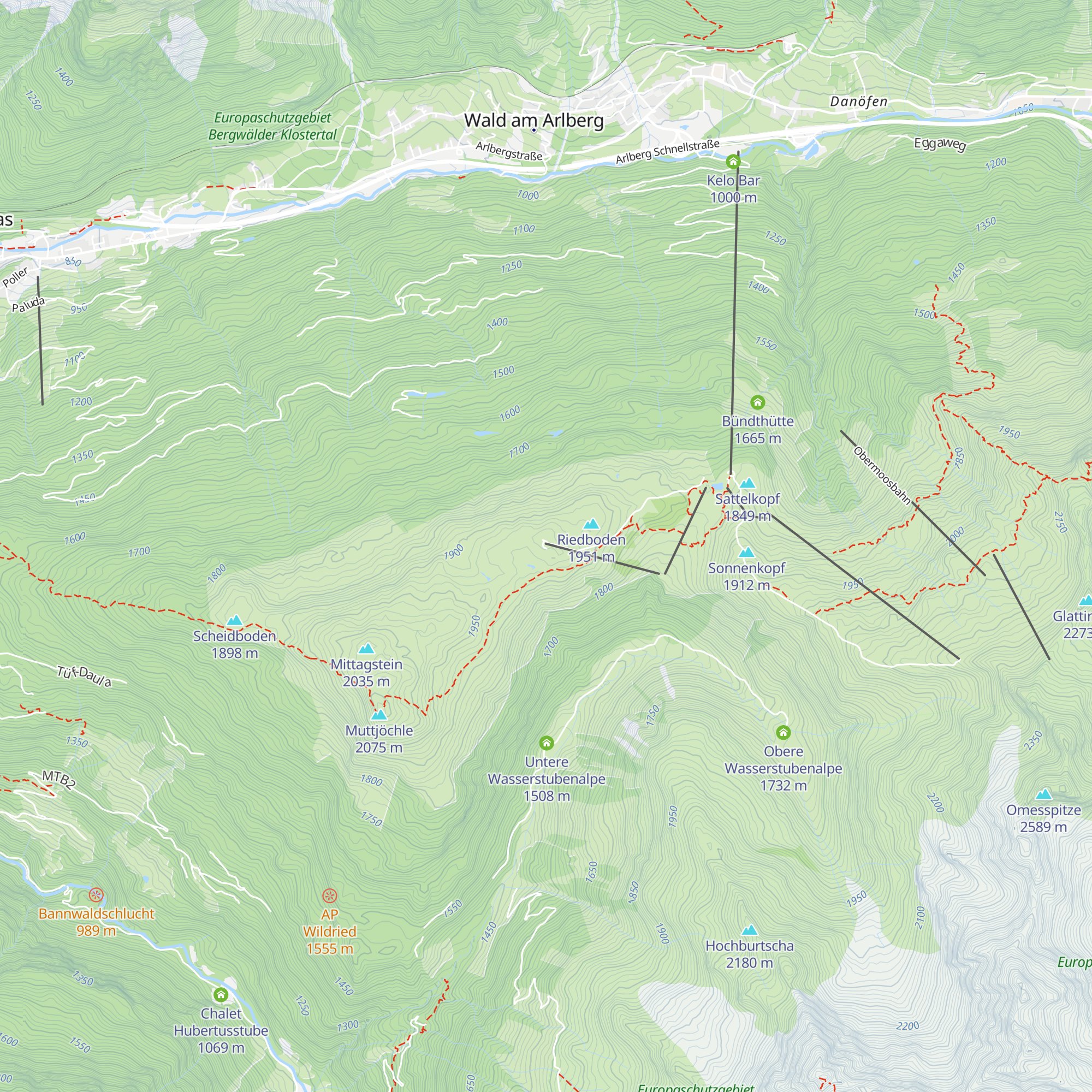 Bergrestaurant Muttjöchle map