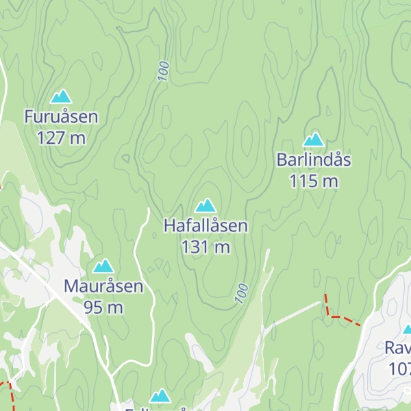 Map of Hafallåsen