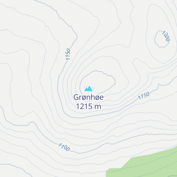 Map of Grønhøe