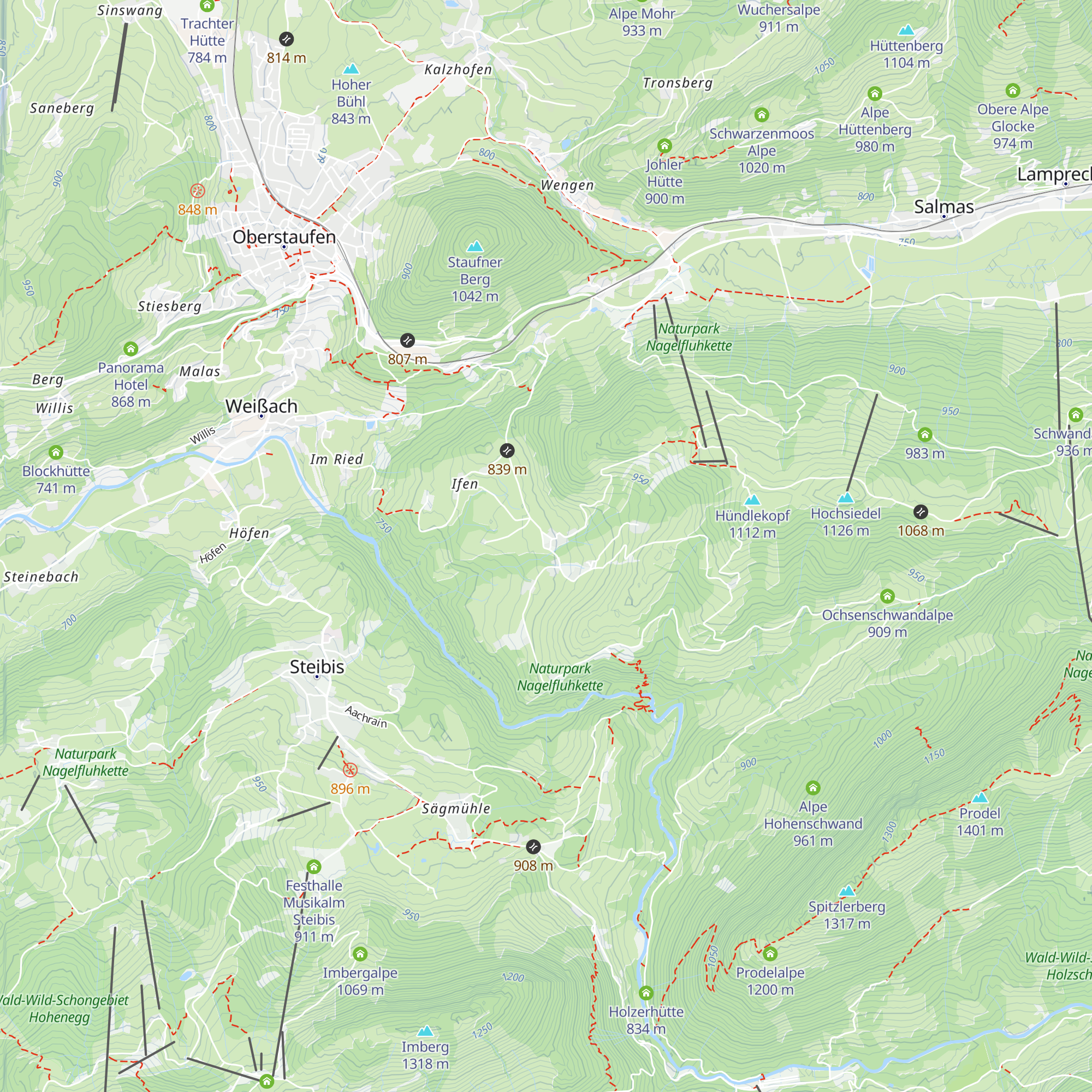 Berghaus Buchenegg - TSG Reutlingen map