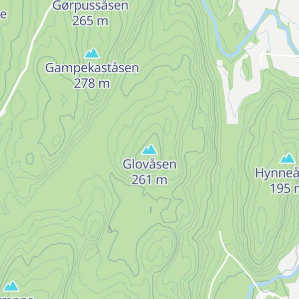 Map of Glovåsen