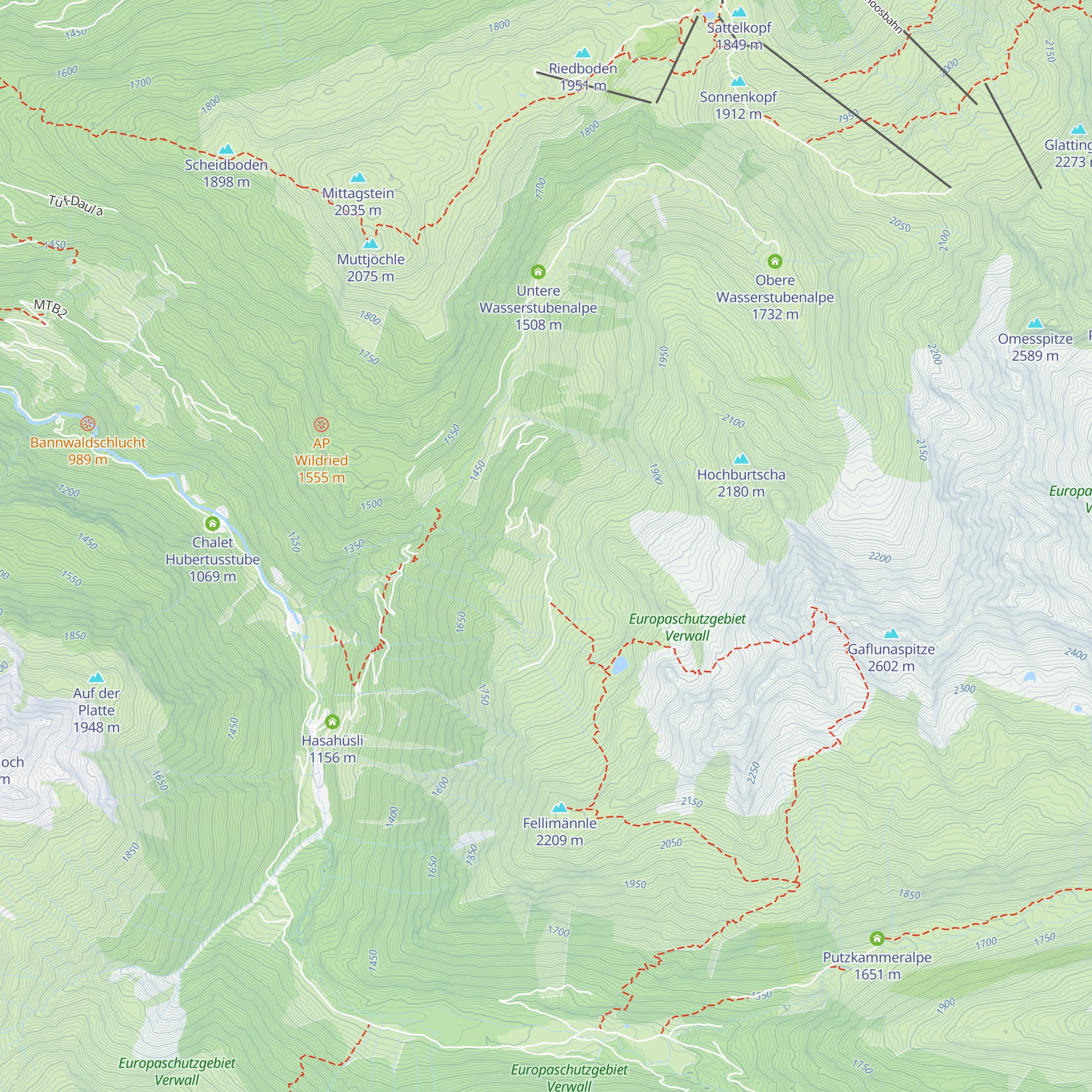 Gretschalpe map