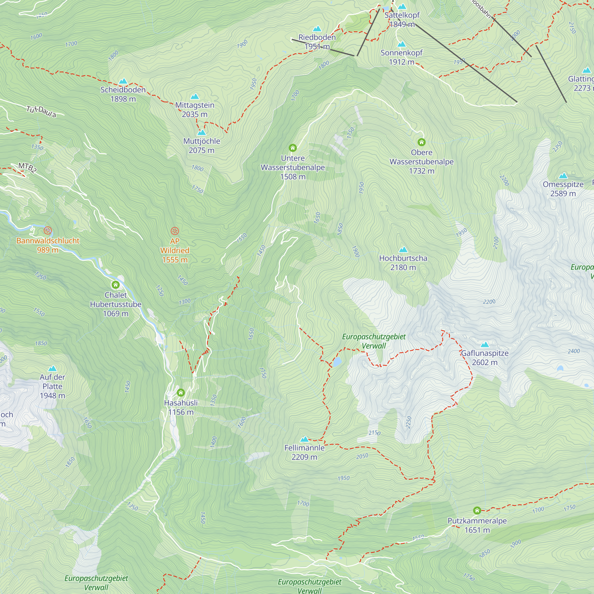 Gretschalpe map