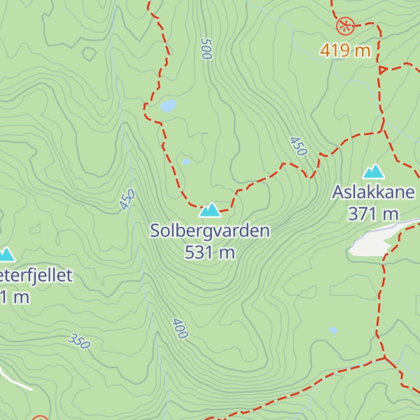 Map of Solbergvarden
