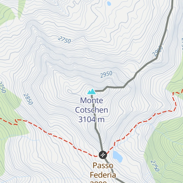Map of Monte Cotschen