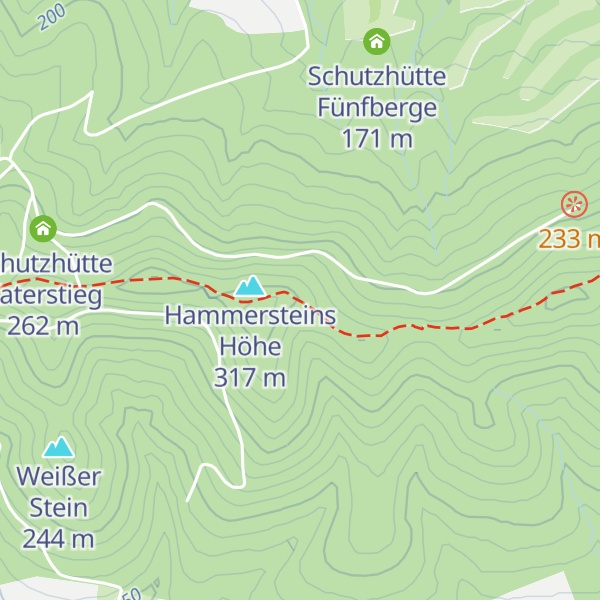 Map of Saubergshöhenhütte