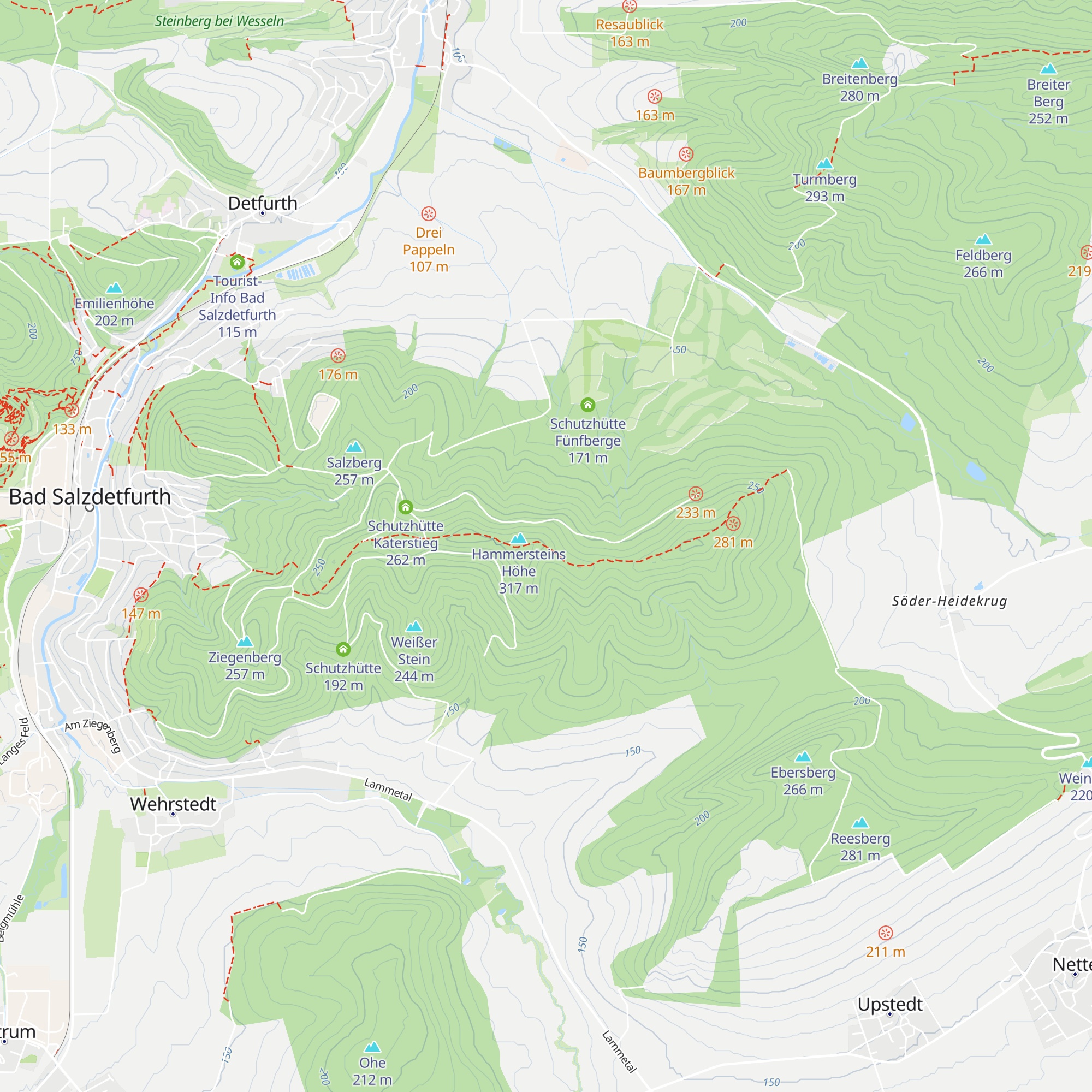 Saubergshöhenhütte map