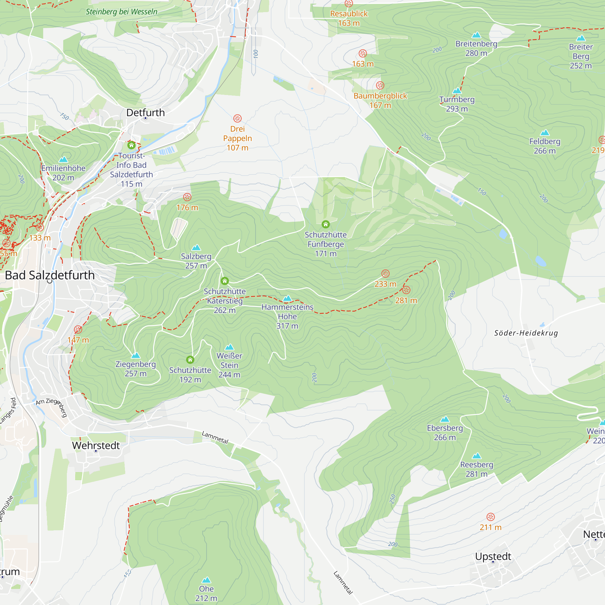 Saubergshöhenhütte map