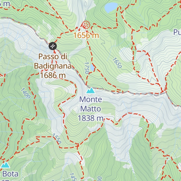Map of Monte Matto