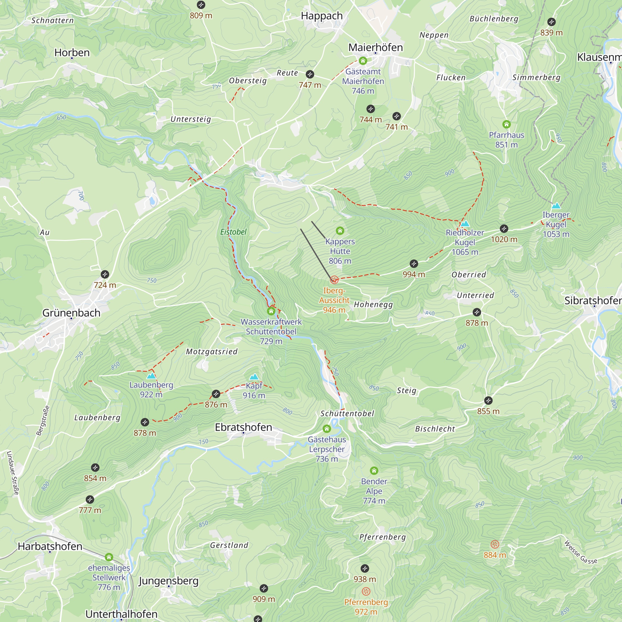Ansitz Hohenegg map