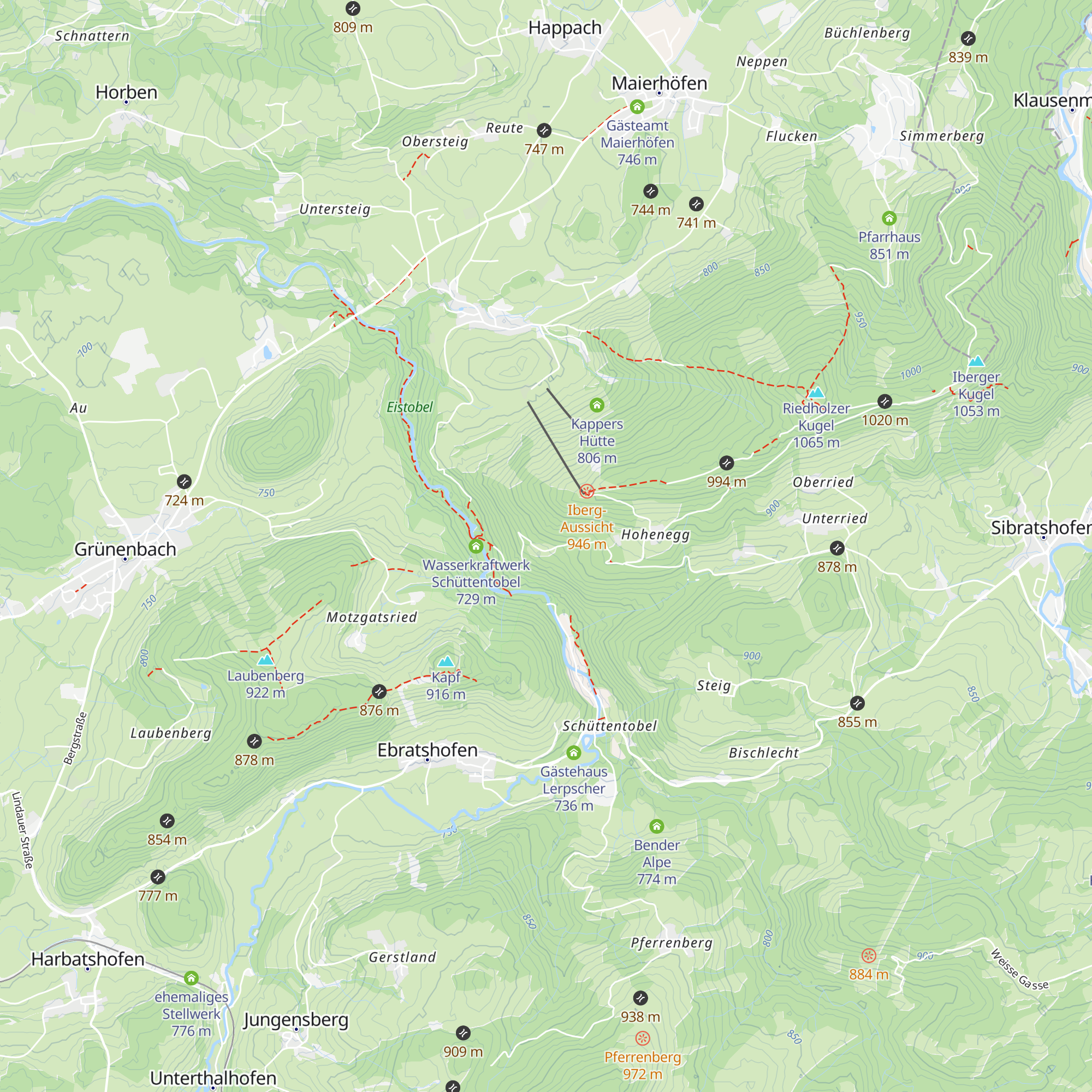 Ansitz Hohenegg map