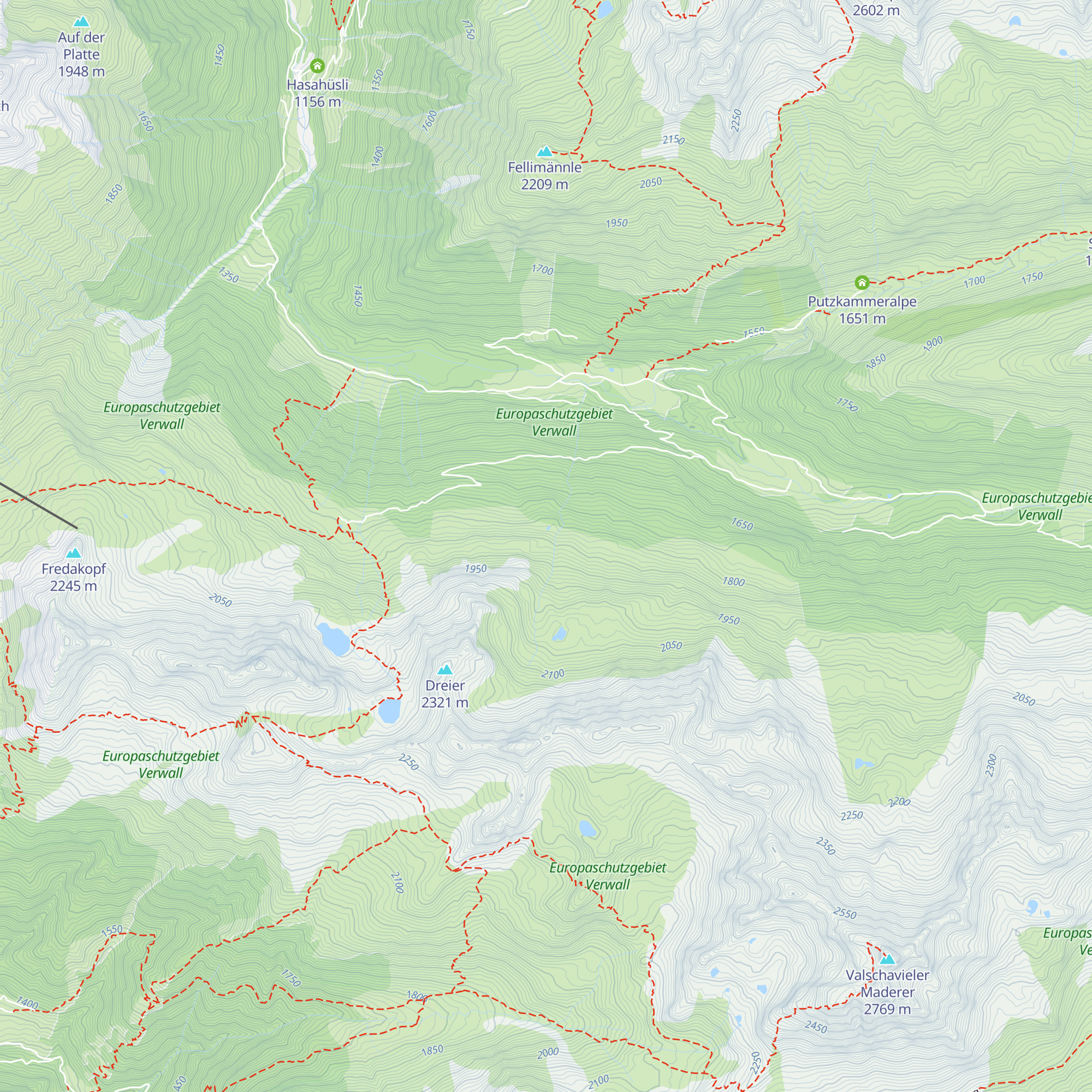 Käferaalpe map