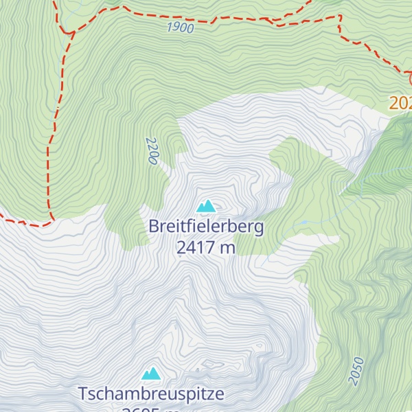 Map of Breitfielerberg