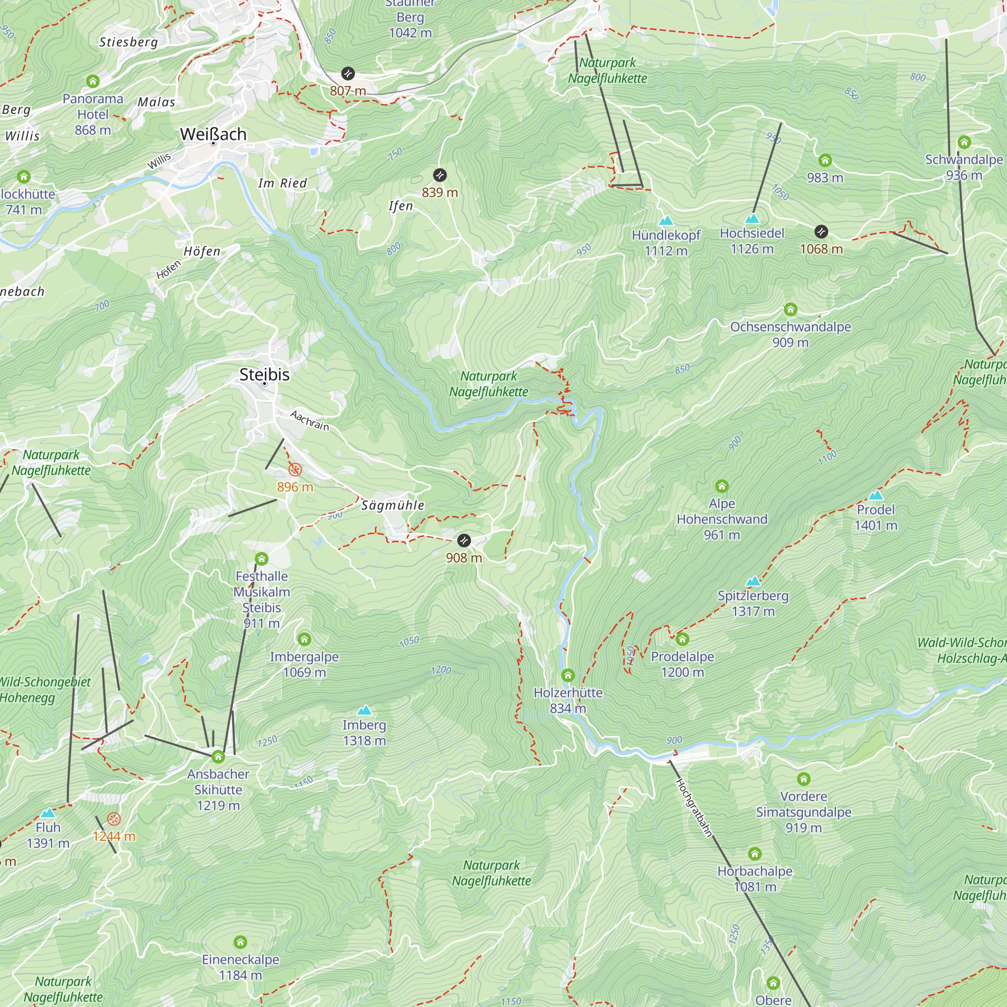 Alpe Neu Gschwend map