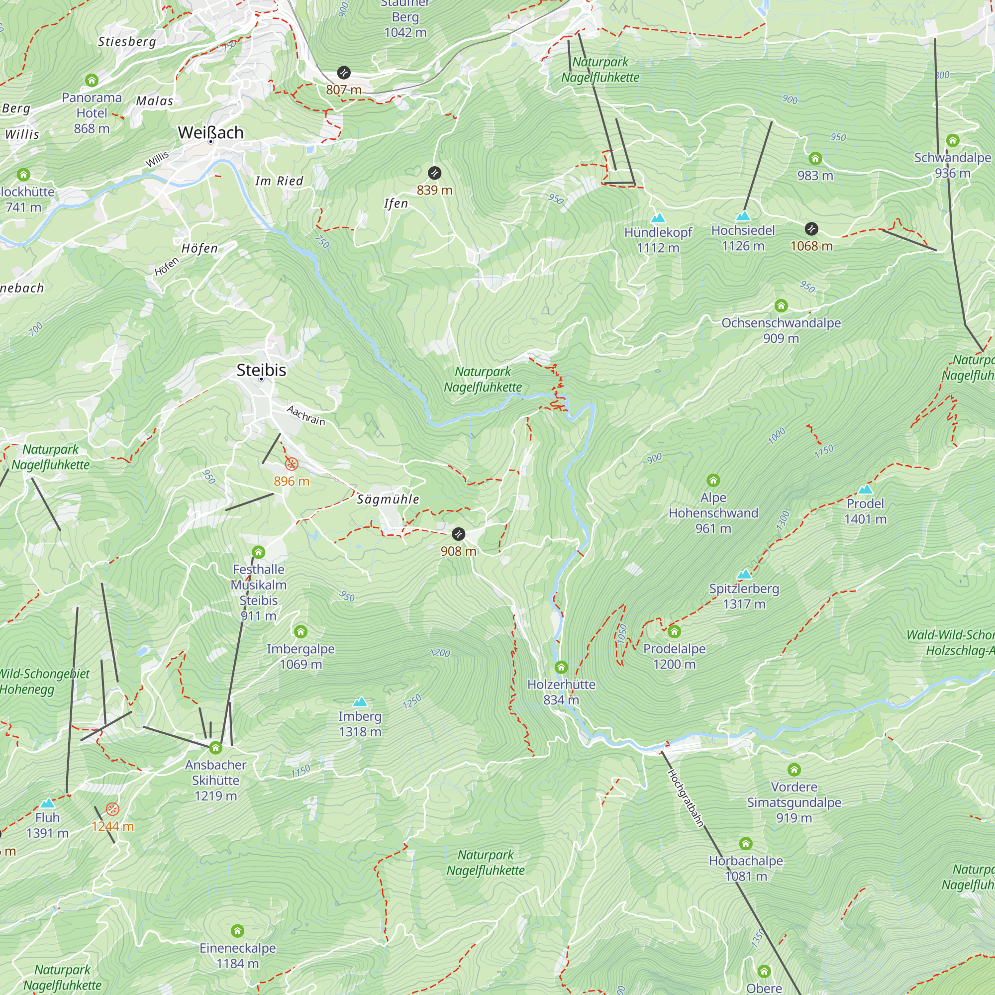 Alpe Neu Gschwend map
