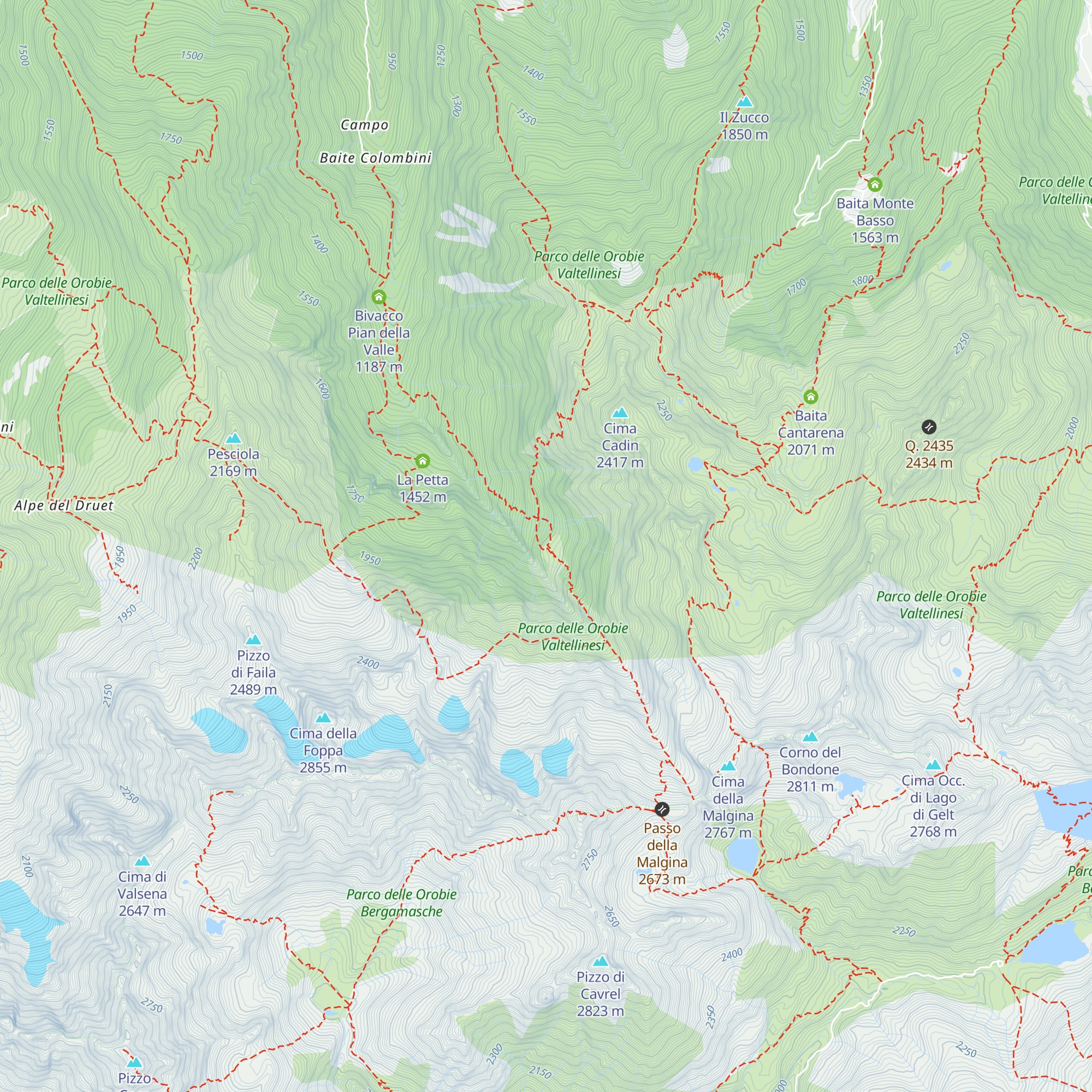 Baita Muracci map