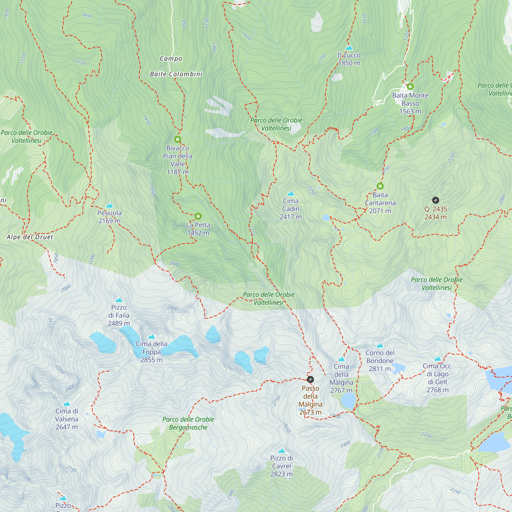 Baita Muracci map