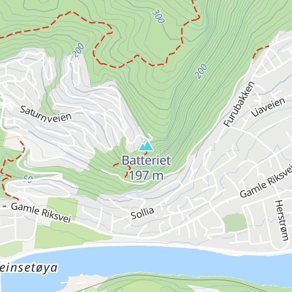 Map of Batteriet