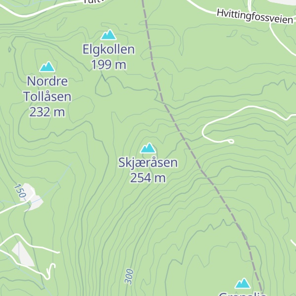 Map of Skjæråsen