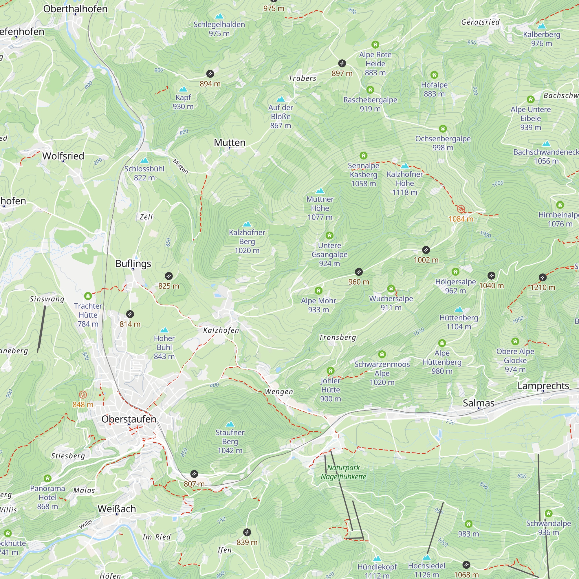 Möslealpe map