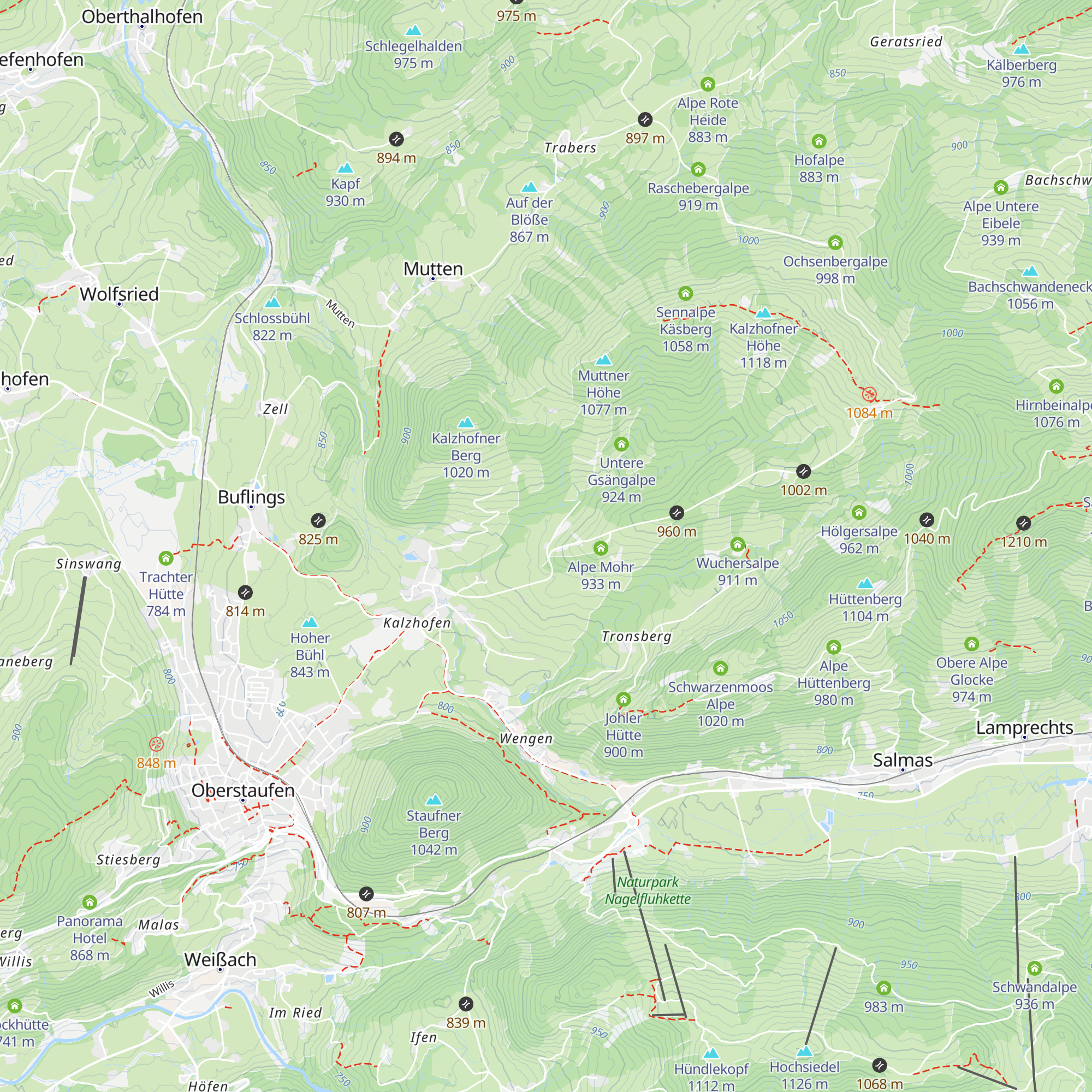 Möslealpe map