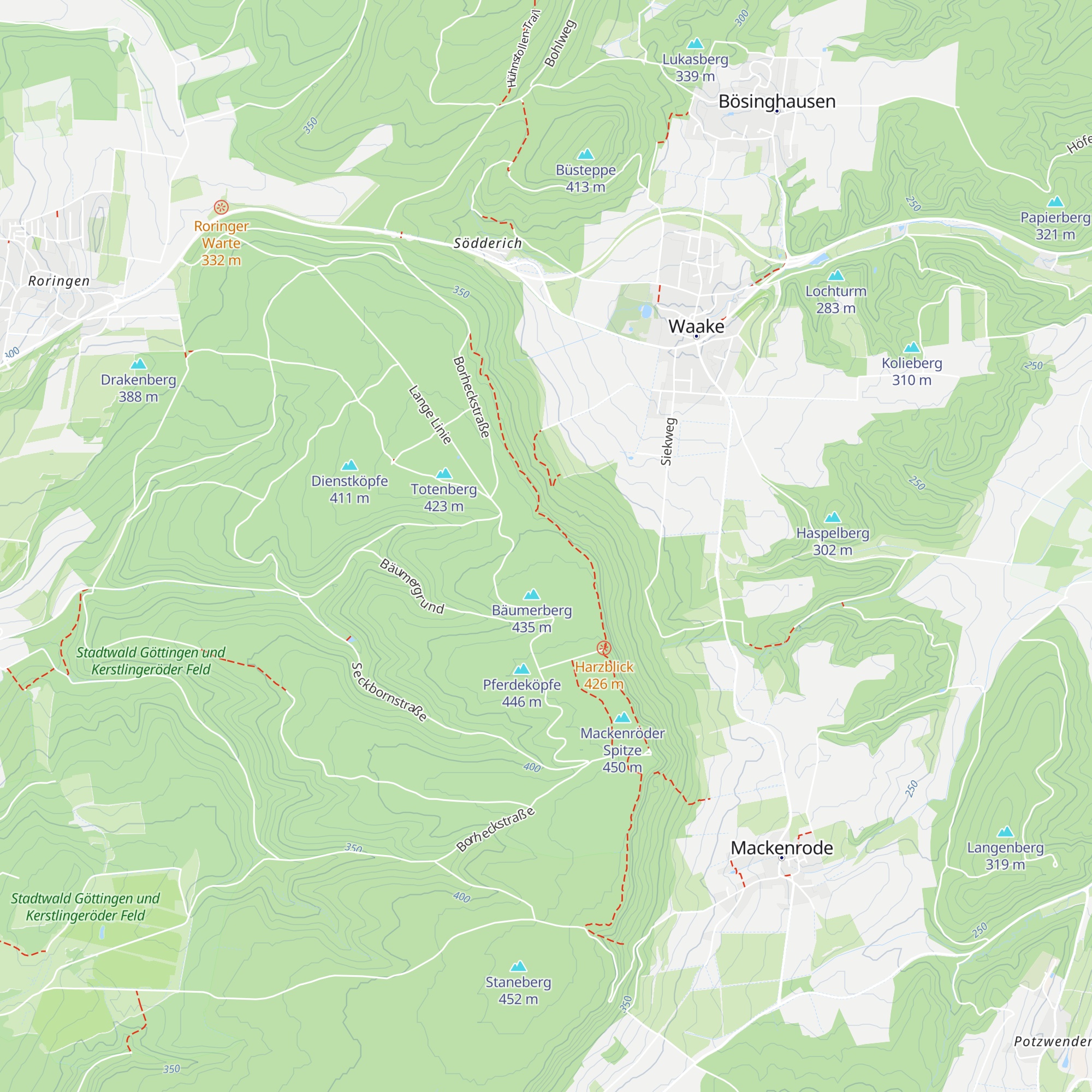 Bruckhütte map
