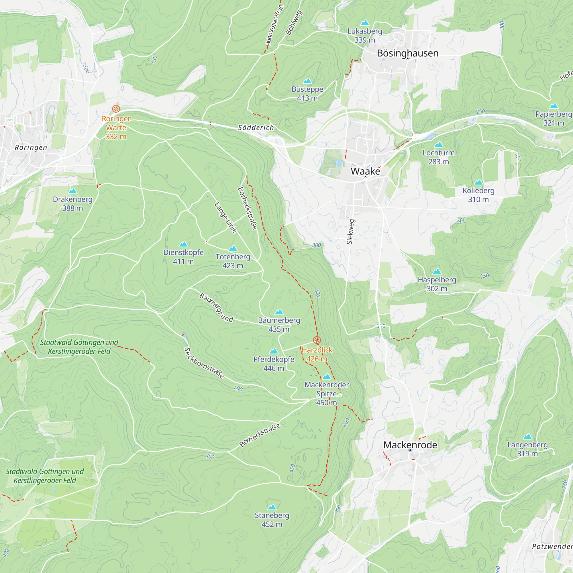 Bruckhütte map