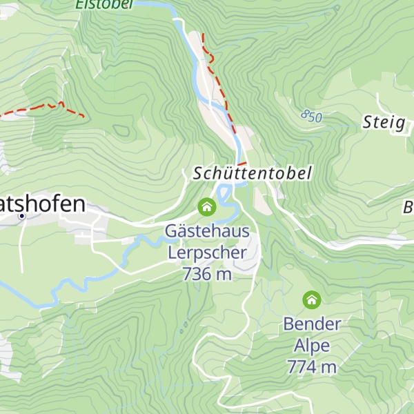 Map of Gästehaus Lerpscher