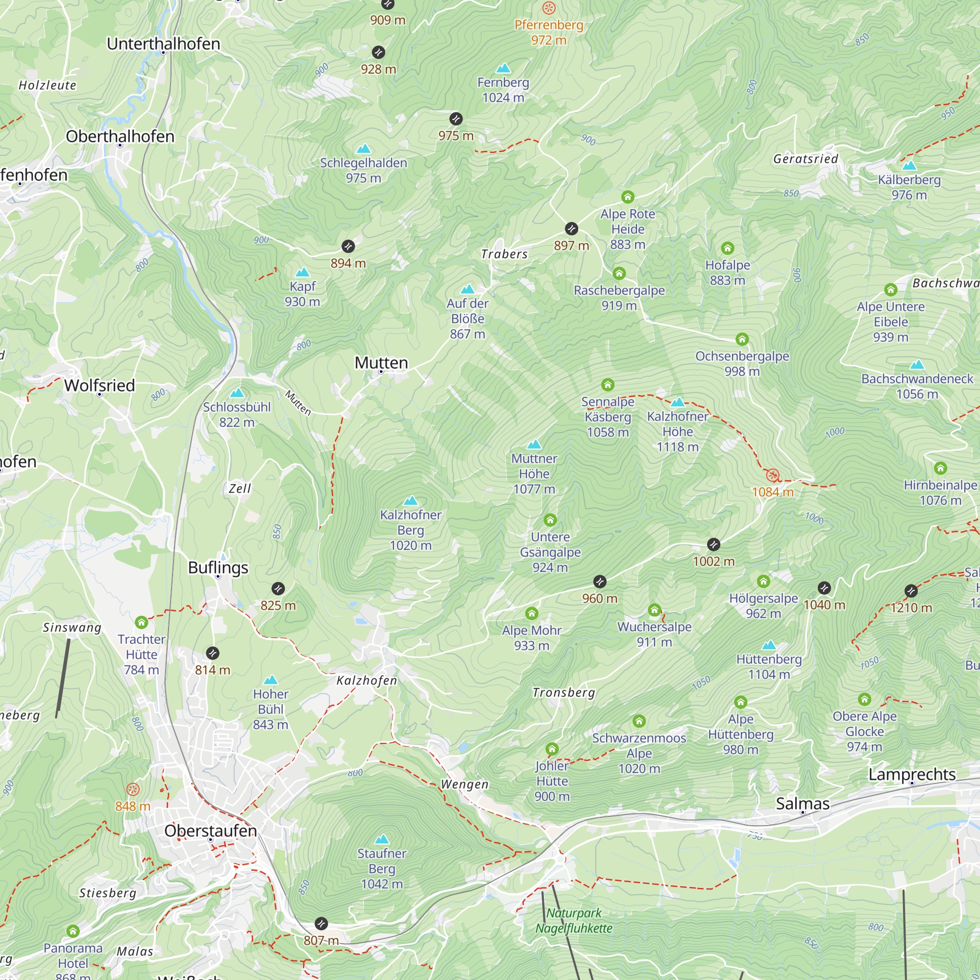 Obere Gsängalpe map