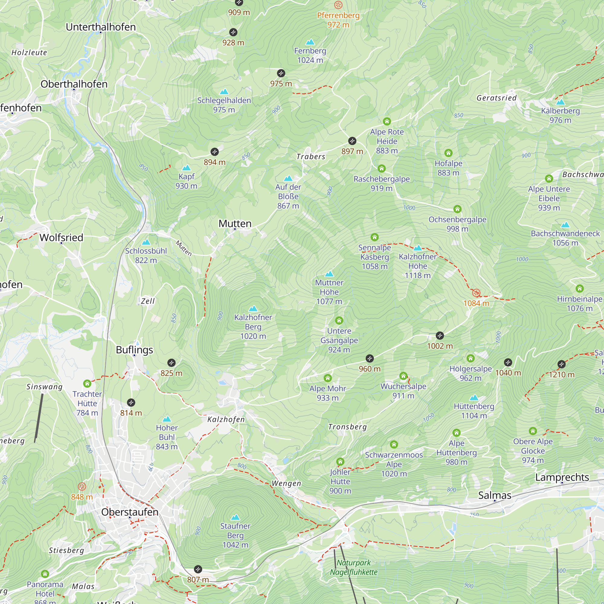 Obere Gsängalpe map