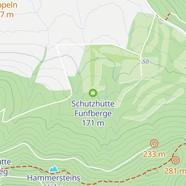 Map of Schutzhütte Fünfberge