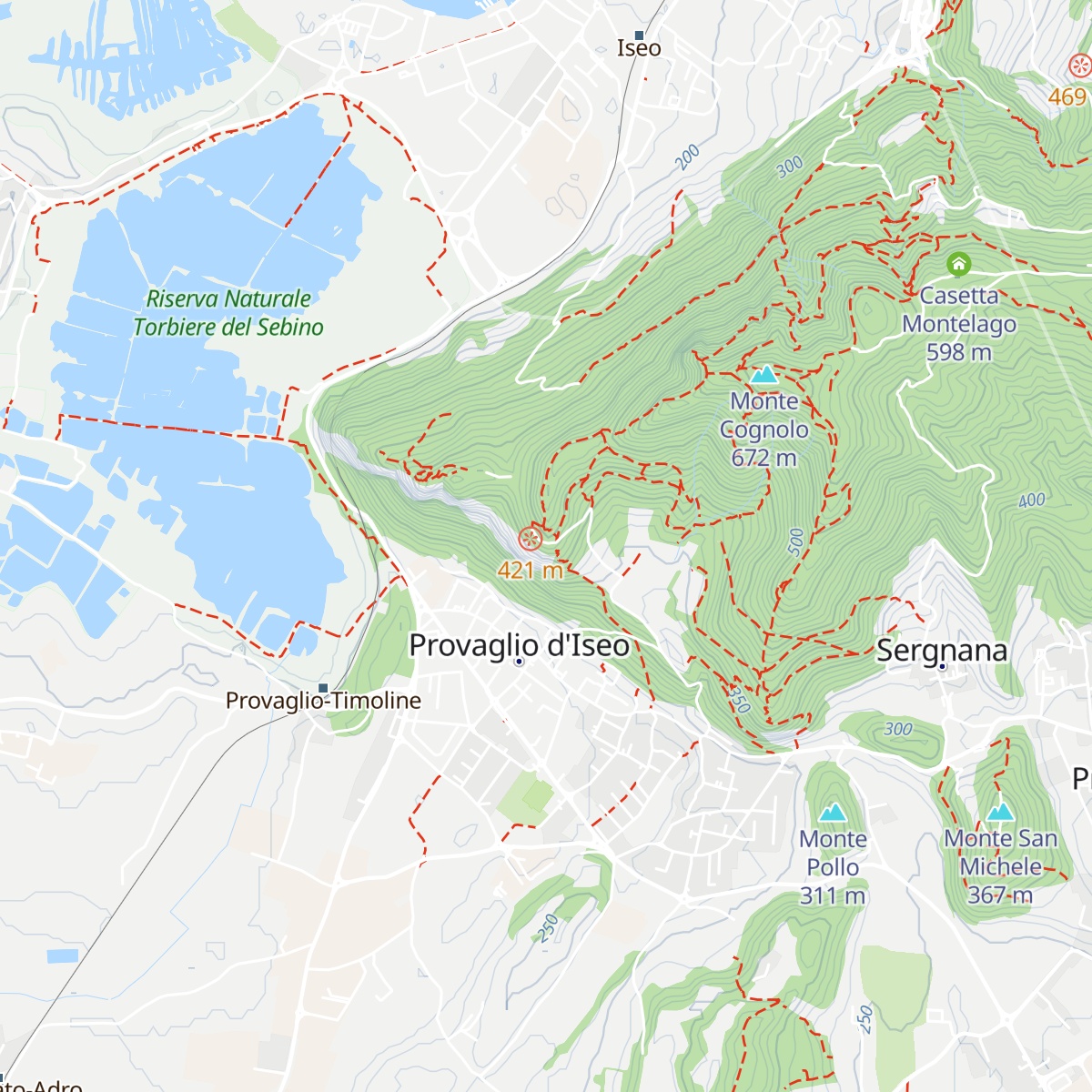 Madonna del Corno map