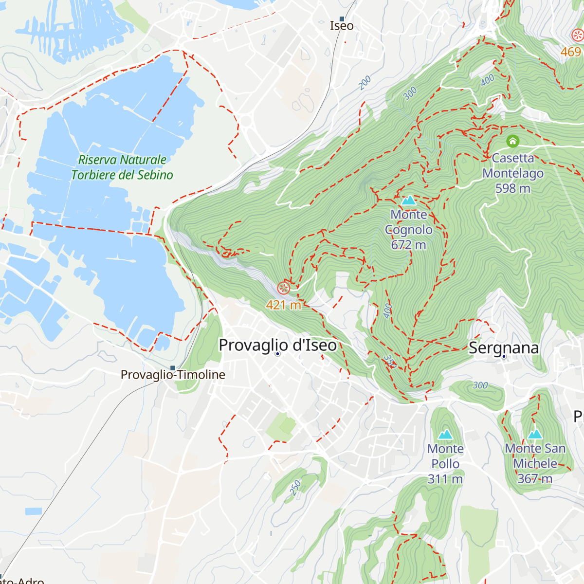 Madonna del Corno map