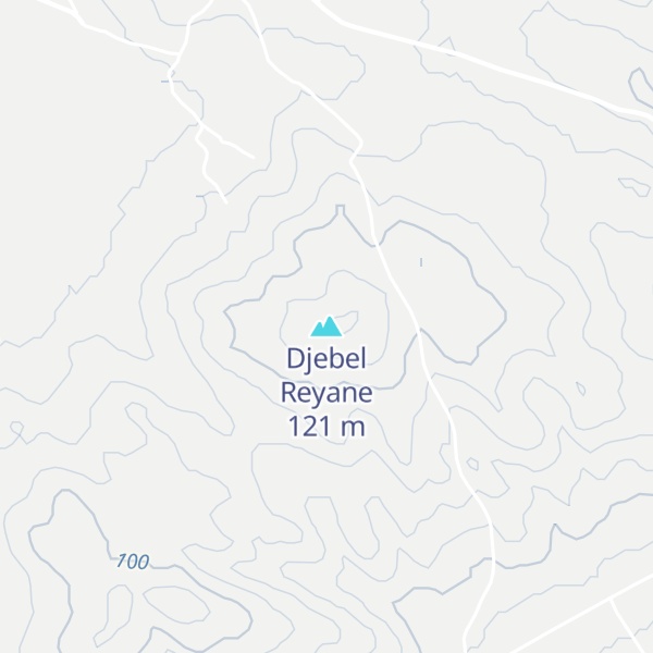 Map of Djebel Reyane