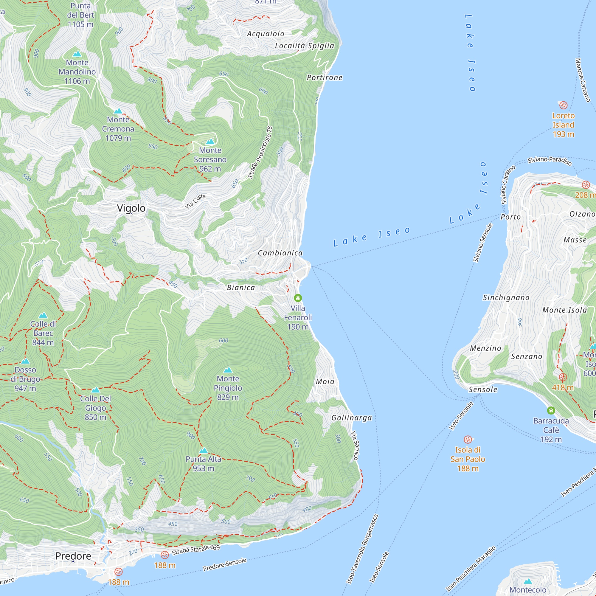 Villa Fenaroli map