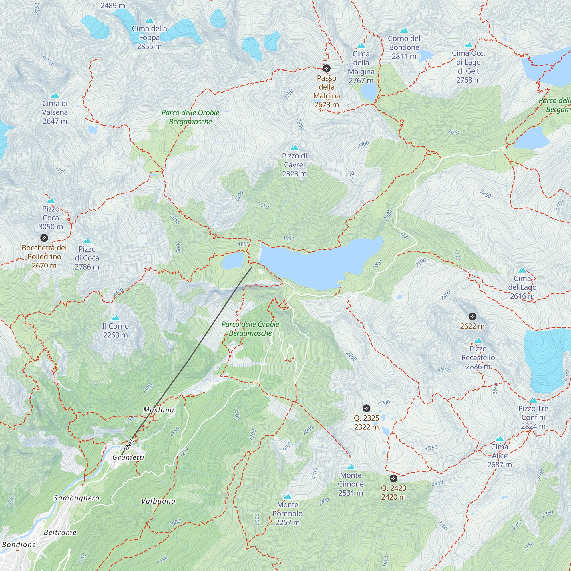 Rifugio Consoli UEB map