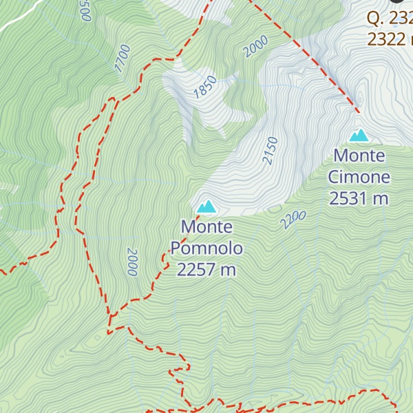 Map of Monte Pomnolo