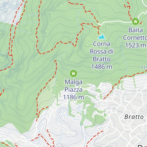 Map of Malga Piazza