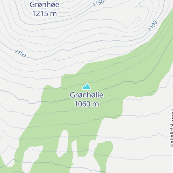Map of Grønhølie