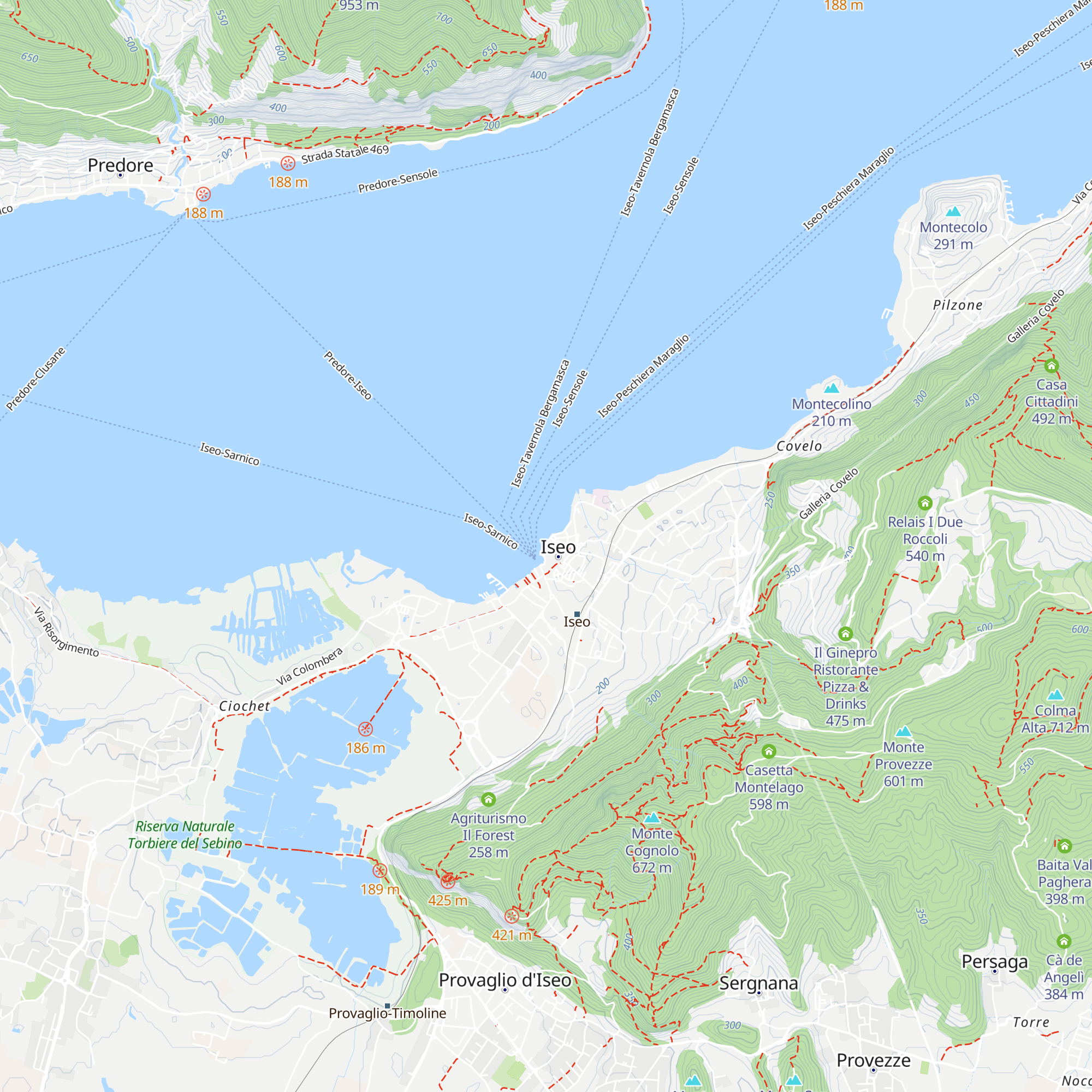 Infopoint Lago d’Iseo e Franciacorta map