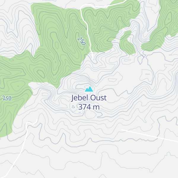 Map of Jebel Oust